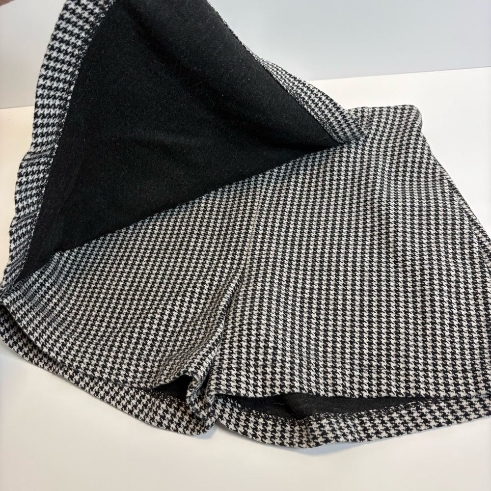 Zara Kids Black/White Gingham Fall Skort Girls Size 9 - Picture 3 of 5
